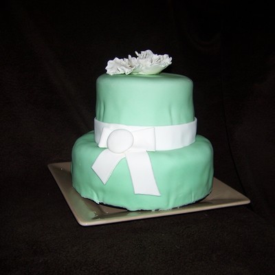 Green Fondant Birthday Cake