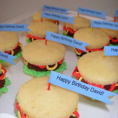 Hamburger Cupcakes