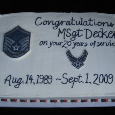 Usaf Retirement Cake