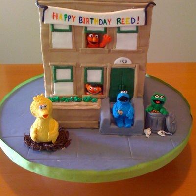 Sesame Street Birthday Cake