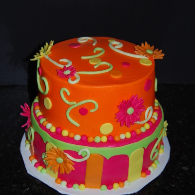 Whimsical Hot Pink And Orange