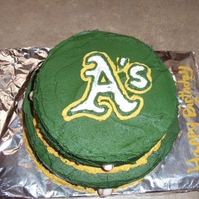 Oakland A's Cake