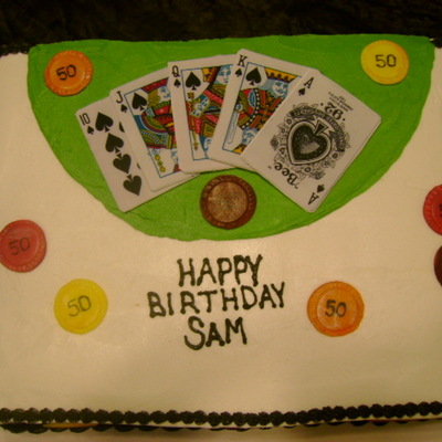 50Th Birthday, Poker Cake