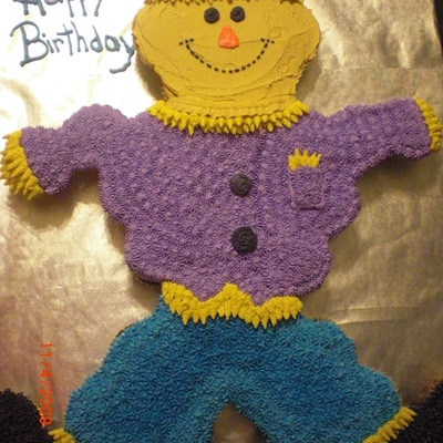 Fall Cupcake Scarecrow