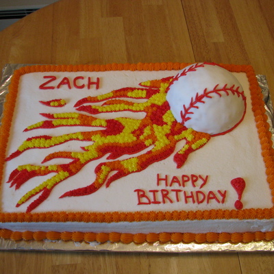 Flaming Baseball