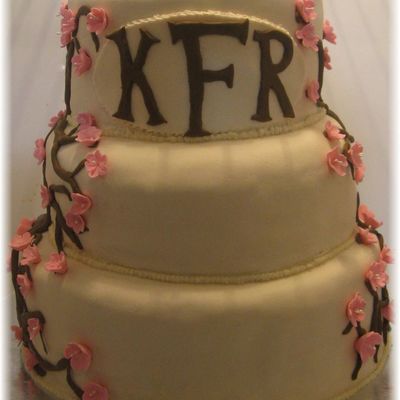 Cherry Blossom Wedding Cake