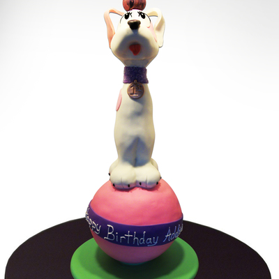 Dog/ball Cake
