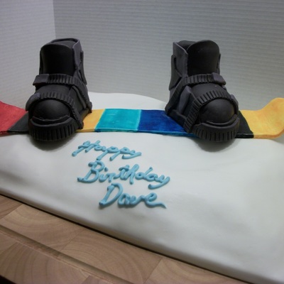 Snowboard Cake