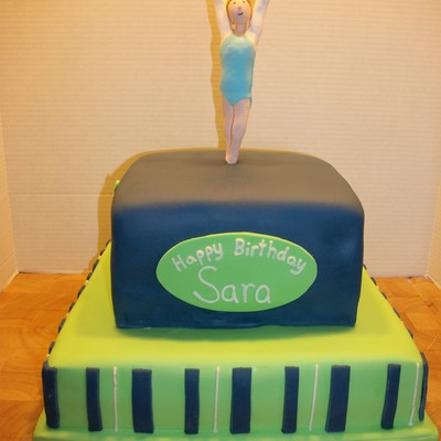 Gymnastics Cake