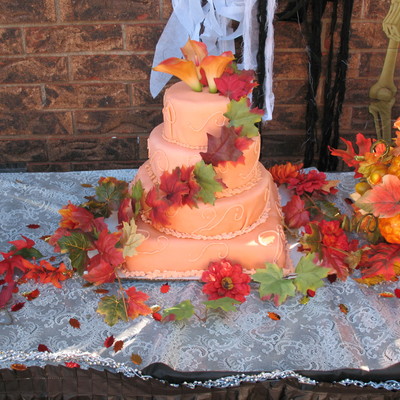 Halloween Wedding Cake