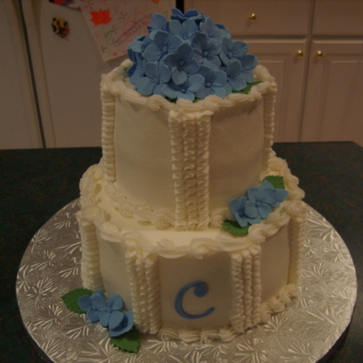 Blue Hydrangea 25Th Wedding Anniversary