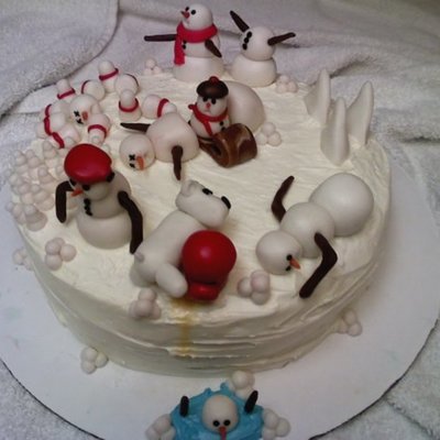 Calvin And Hobbes Christmas Cake