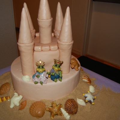 Sand Caslte Wedding Cake