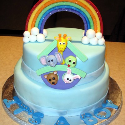 Baby Boy Shower Cake / Noah's Ark