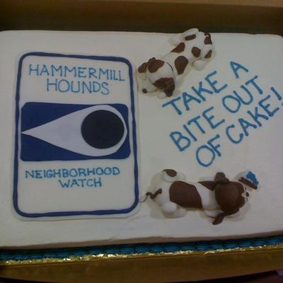 Neighborhood Watch Cake