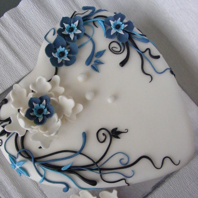 White, Blue And Black