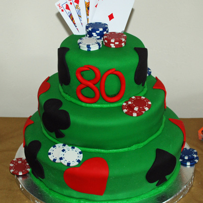 Poker Cake
