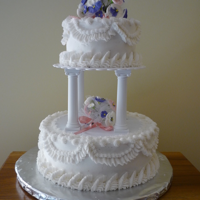 Pansey Wedding Cake