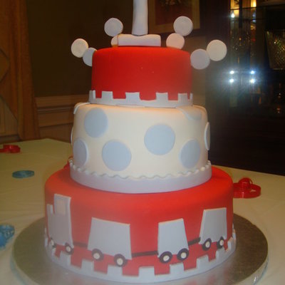 First Birthday Train Cake