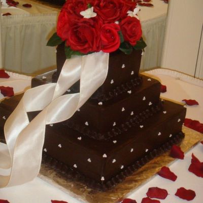 Chocolate Ganache Wedding Cake