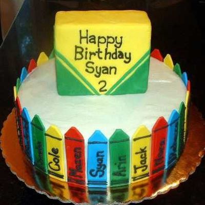 Crayon Cake