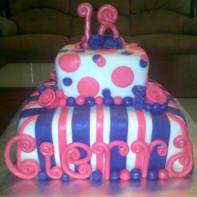 Pink & Purple 18Th Birthday