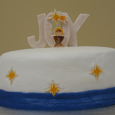 Joy Ornament Christmas Cake