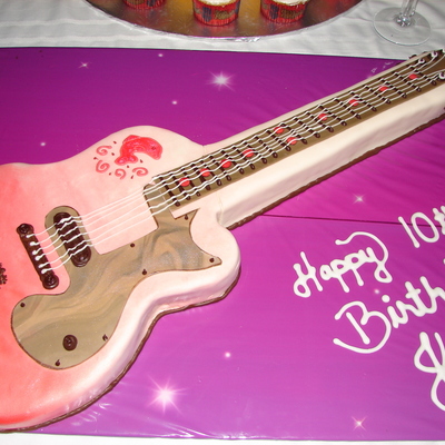 Jonas Bros. Guitar Cake
