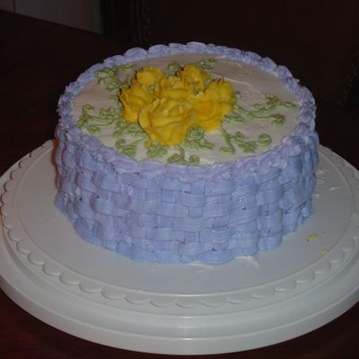 Basketweave Cake