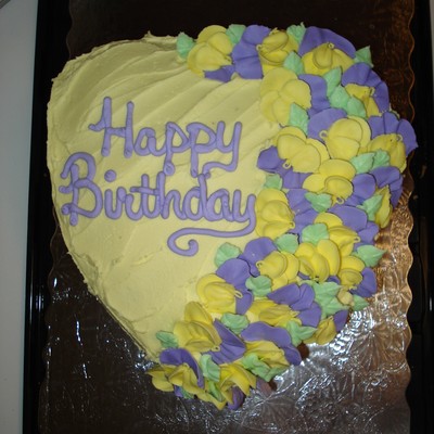 Yellow Birthday Cake