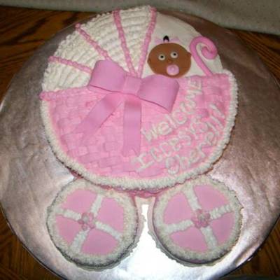 Baby Carriage Cake