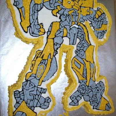 Bumblebee Transformer Cake