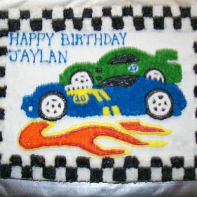 Hot Wheels Birthday Cake