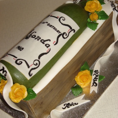 Wine And Roses Cake