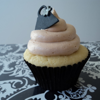 Tand And Black Cupcakes