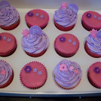 Girly Birthday Cupcakes