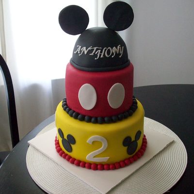 Mickey Mouse Birthday Cake