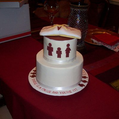 Birthday Cake With Book