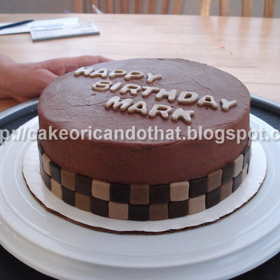 Brown Mosaic Fondant Tiles