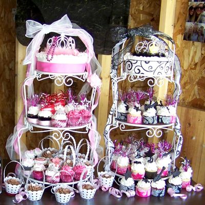 Rock Star & Pretty Princess Cupcake Towers