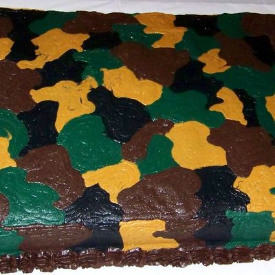 Camoflauge Cake