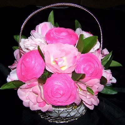Floral Cupcake Basket