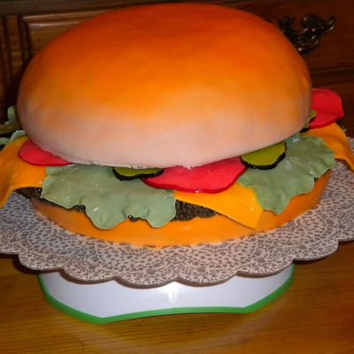 Labor Day Bbq Hamburger Cake