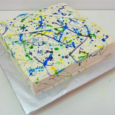 Paint Splatter Cake