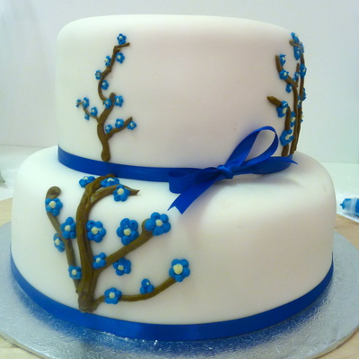 Blue Wedding Cake