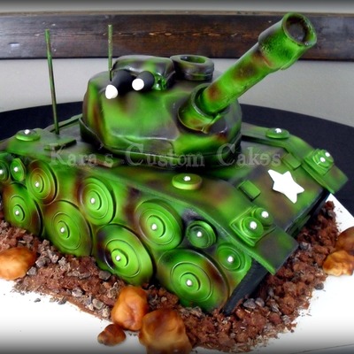 Army Tank Birthday Cake