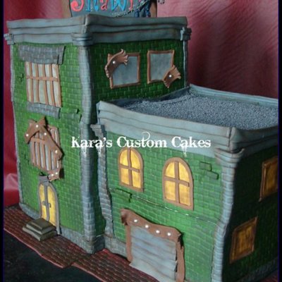 Spiderman Street Scene Cake