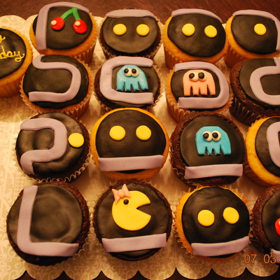 Ms. Pacman Cupcakes
