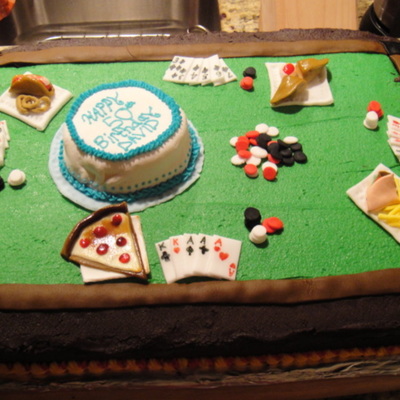 Poker Themed Cake