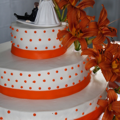 Orange Tiger Lily Wedding